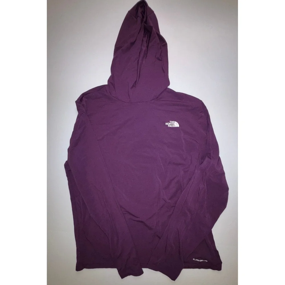 The North Face Mens FlashDry-XD Purple Long Sleeve Hoodie XL Activewear Pullover
